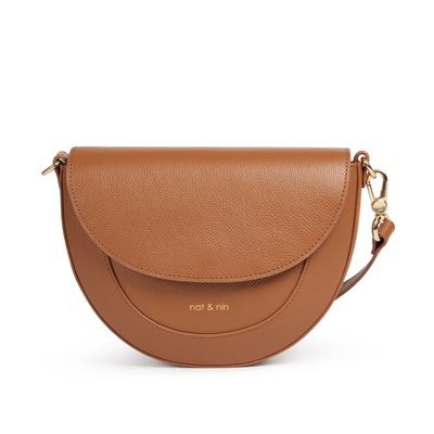 Sac à bandoulière en cuir BORA NAT & NIN