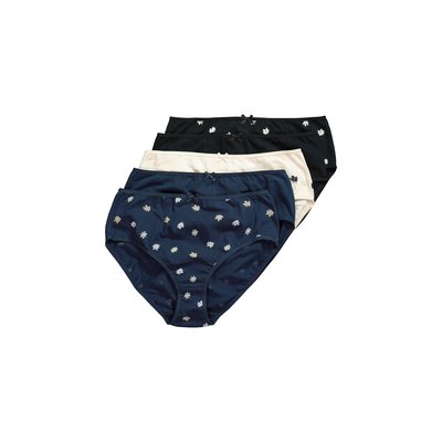 Culottes midi, lot de 5, fleurs/unies ULLA POPKEN