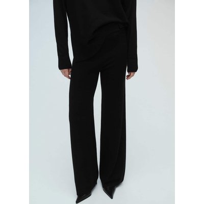 Pantalon wideleg maille fine MANGO