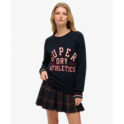 Pull ras du cou souple en maille à motif SUPERDRY