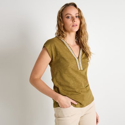 T-shirt col tunisien GRAIN DE MALICE