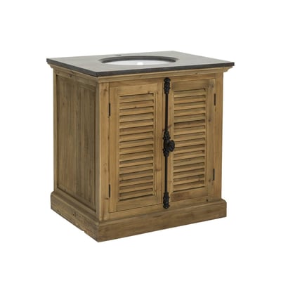 Meuble sous vasque en bois recyclé JUDE MADE IN MEUBLES 