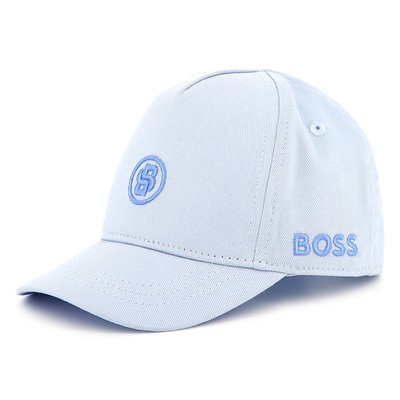 Casquette en coton à scratch BOSS KIDSWEAR