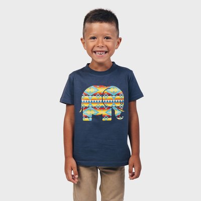 T-shirt manches courtes en coton biologique à col rond NAVAJO CLASSIC UNISEX TRENDSPLANT