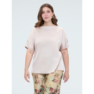 Blouse avec encolure bateau et découpes FIORELLA RUBINO