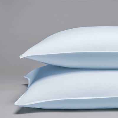 Taie d'oreiller percale de coton lavé 120 fils - 300tc PARIS COTTON & CO