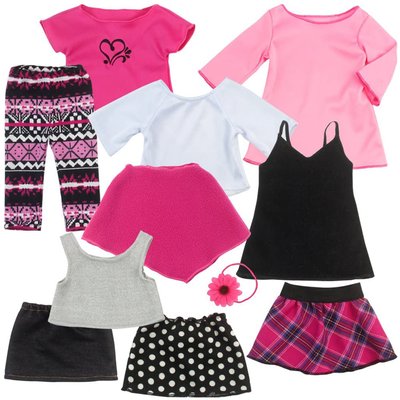 11 Pcs Vêtements Pour Poupée TEAMSON KIDS