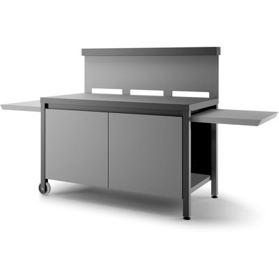 Support plancha FORGE ADOUR TRCAF NG roulante crédence acier fermé FORGE ADOUR