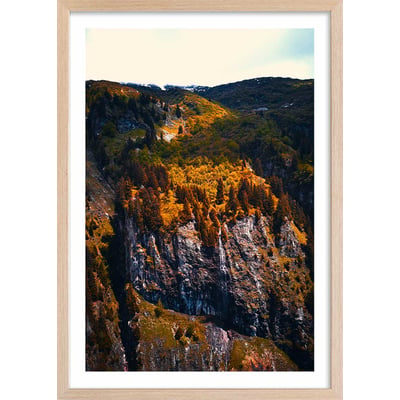 Affiche nature failles et ravins sauvages HEXOA
