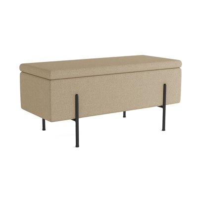 Banquette-coffre  en bois, métal et tissu - DIANE POTIRON PARIS