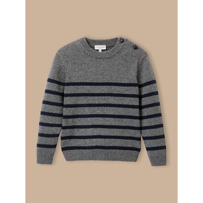 Pull marinière  en laine majoritaire CYRILLUS