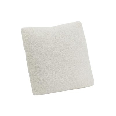 Coussin en coton bouclettes blanc 45 x 45 Carré AUBRY GASPARD