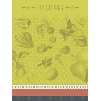 Torchon La beauté du zeste Coton LE JACQUARD FRANCAIS