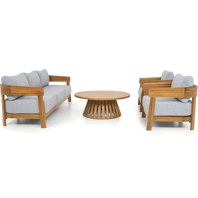 Salon de jardin 5 places en bois FSC - PAROS HOMIFAB