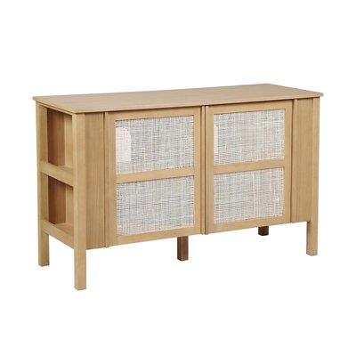 Meuble double vasque chêne cannage NESTO MOB IN