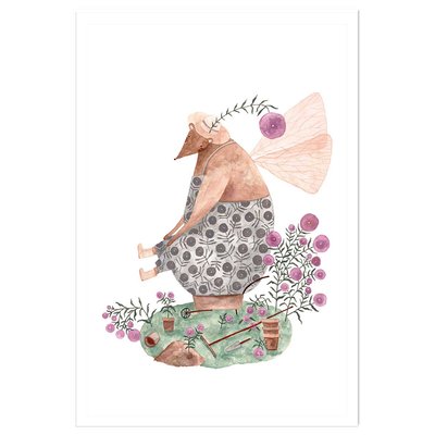 Affiche enfant la fée ourse HEXOA