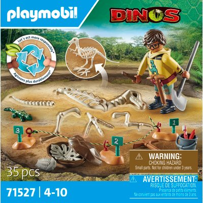 Pirates Site archéologique avec squelette de dinosaure PLAYMOBIL