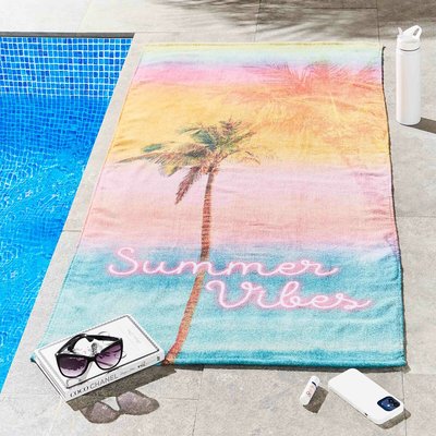 Summer Vibes Cotton Beach Towel SASSY B