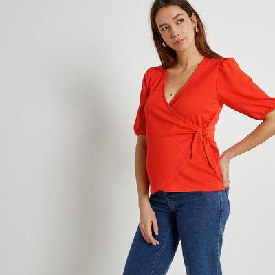 Футболка для периода беременности, покрой с запахом LA REDOUTE COLLECTIONS