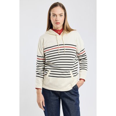 Sweat rayé à capuche - coton rustique ARMOR-LUX
