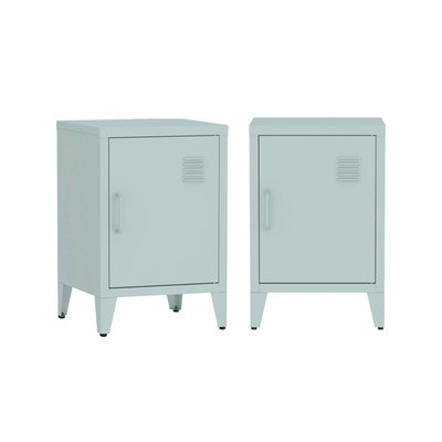 Table de chevet industrielle 1 porte (lot de 2) SOHO SWEEEK