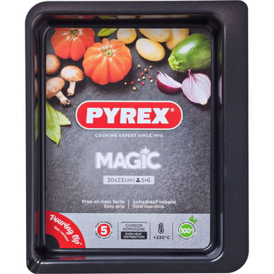 Plaque de cuisson rect métal 30x23 cm Magic PYREX