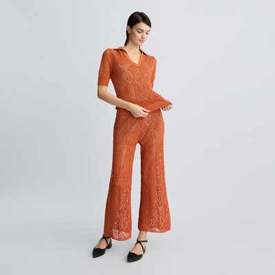 Pantalon en maille crochet LIU JO