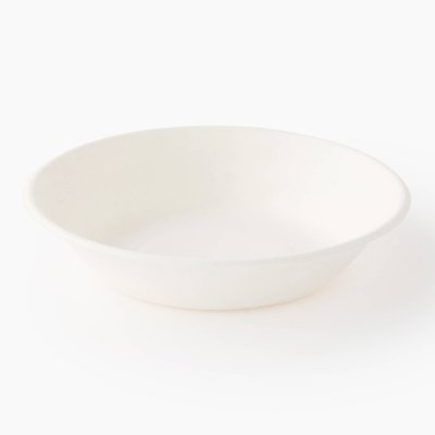 20 assiettes creuses en fibre de canne à sucre, 40cl MONOPRIX