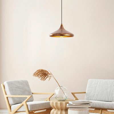 Suspension design cuivrée – forme soucoupe SILE PIER IMPORT