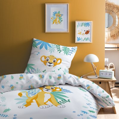 Parure de lit imprimée 100% coton, LION KING SIMBA LE ROI LION