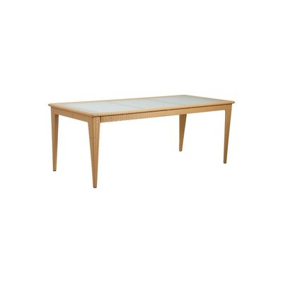 Table de jardin en polyrésine et verre AUBRY GASPARD