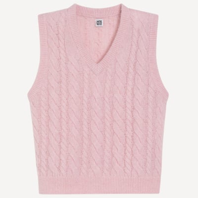 Pull sans manches col V torsadé en alpaga mélangé LA REDOUTE COLLECTIONS