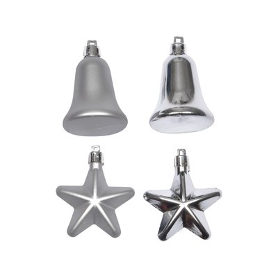 Set de 4 decorations de noel cloches et etoiles DOUCEUR D'INTÉRIEUR
