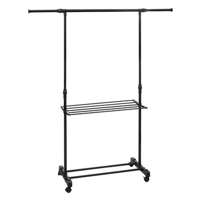 Portant à vêtements avec étendoir à roulettes 5FIVE SIMPLY SMART