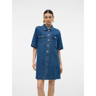 VMFENJA Robe courte Robe en denim VERO MODA