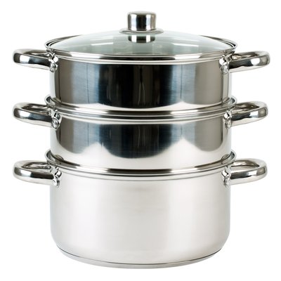 Combiné vapeur inox 24 cm 3 compartiments TREND UP