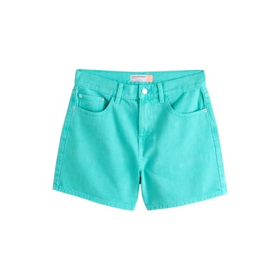 Short taille haute en jean à ourlets fendus NEXT