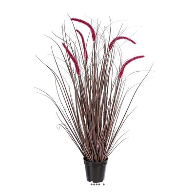 Jolie graminée artificielle en pot avec fleur ARTIFICIELLES
