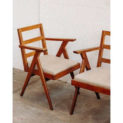 Lot de deux chaises scandinaves Alma N°27 - Bon état DEBONGOUT