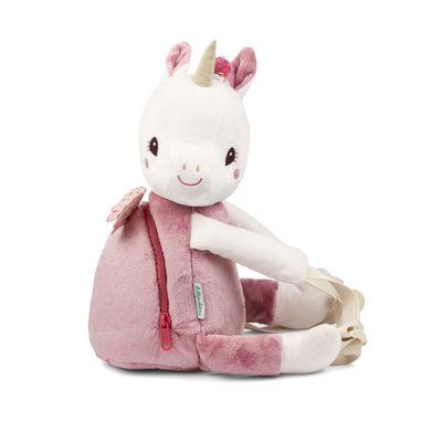 Lena la licorne - sac à dos doux en forme de licorne - rose - 30cm LILLIPUTIENS