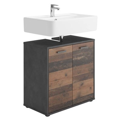 Meuble sous-lavabo en imitation chêne HOME MAISON