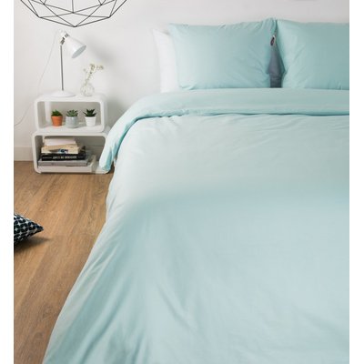 Housse de couette unie en Coton Bio pour lit 1 personne KADOLIS