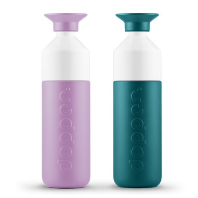 Lot de 2 Gourdes en acier inoxydable,INSULATED DOPPER