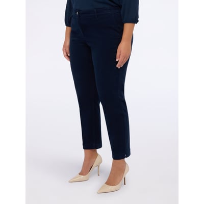 Pantalon Femme Velours Côtelé - Taille Élastique, Poches Zippées, Confy Pour Hiver Chic
