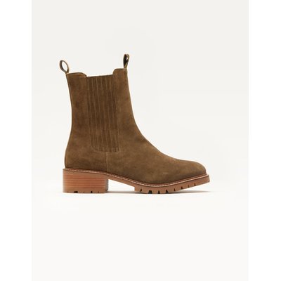 Boots plates nubuck femme La Redoute