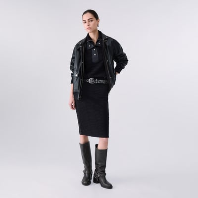Jupe Midi en Maille Jacquard LIU JO