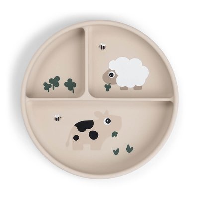 Assiette compartimentée Tiny Farm Sable DONE BY DEER