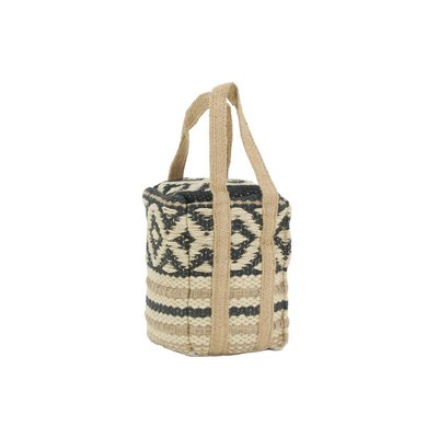 Cale-porte en jute indie Noir et naturel AUBRY GASPARD