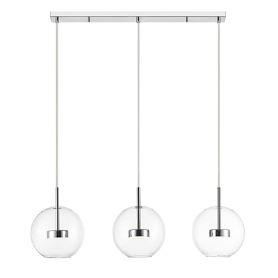 Suspension  chromée à trois verres - GICA KOSILUM