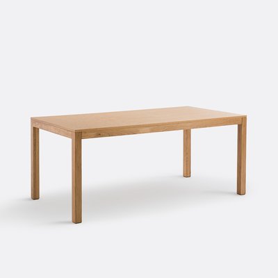 Nusso Oak Rectangular Table with Straight Edges LA REDOUTE INTERIEURS